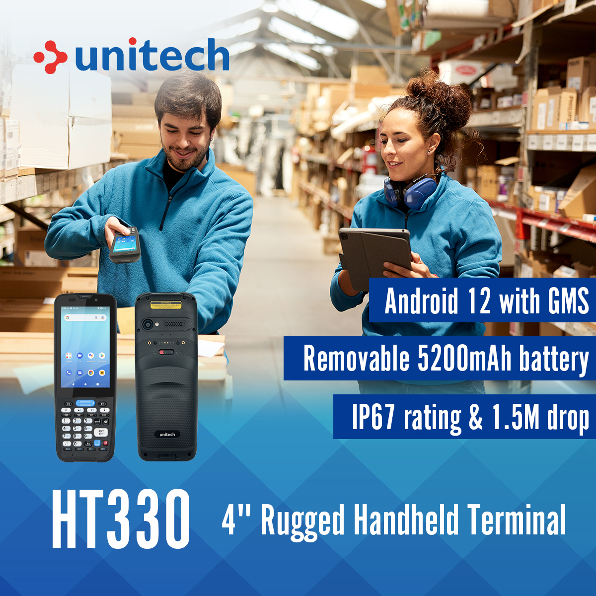 Introducing HT330 Rugged Handheld Terminal-Comunicados | Unitech